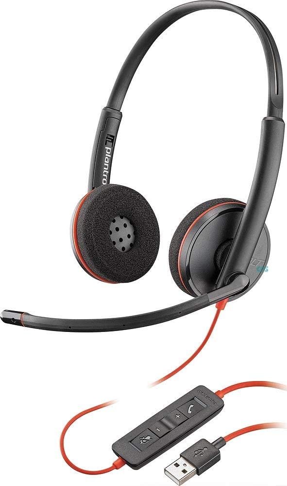 Plantronics - Blackwire 3220 - Wired Dual-Ear (Stereo) Headset with Boom Mic - USB-A to connect to your PC and/or Mac - Image 4